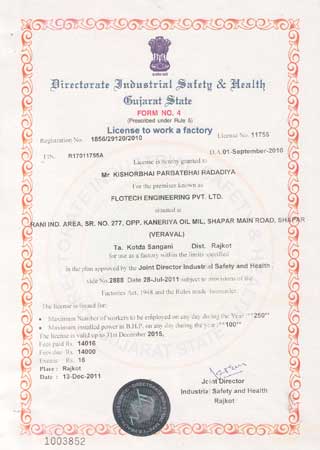 Factory Act License